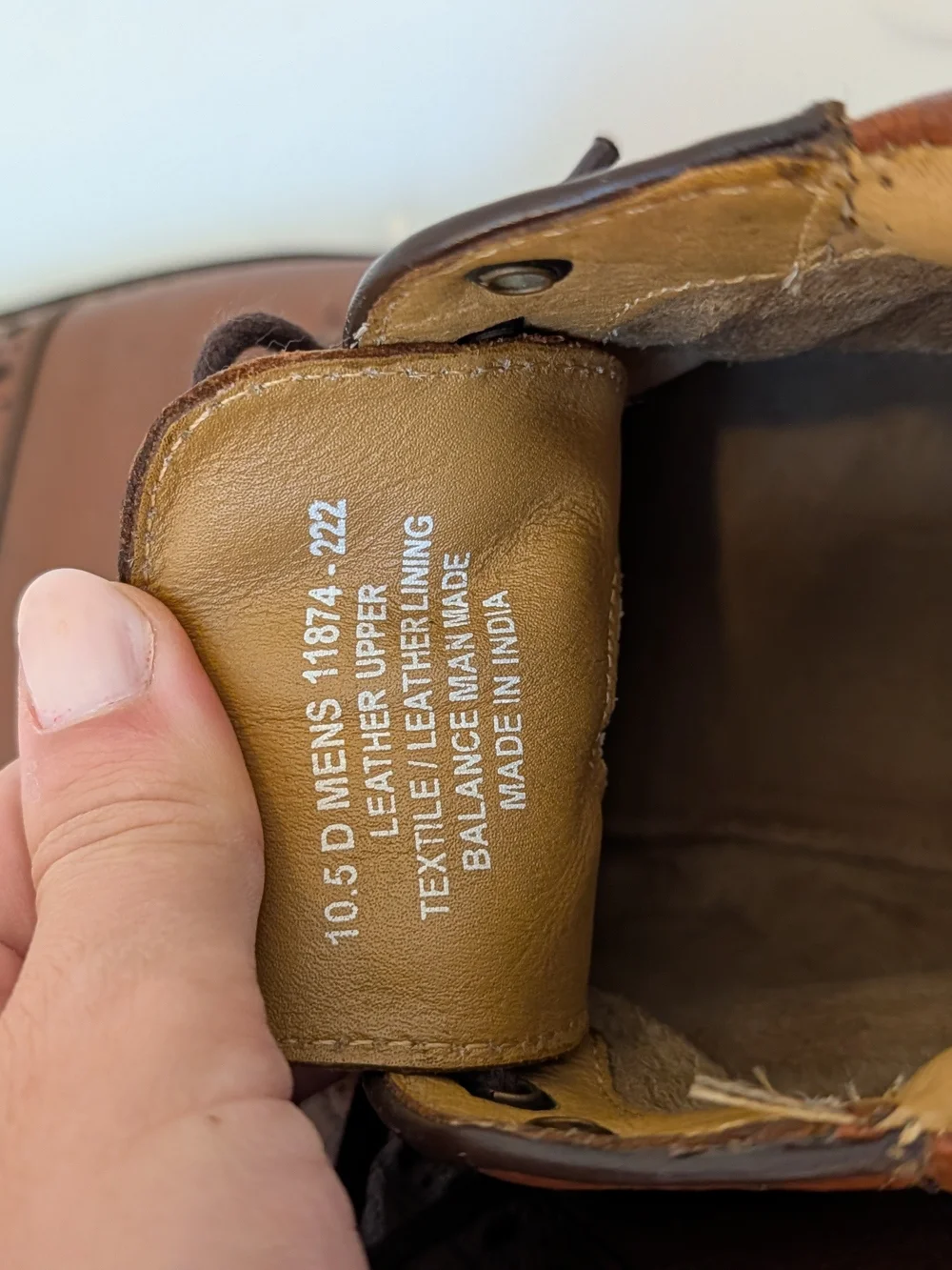 Florsheim Men's Brown Leather Cap-Toe Lace-Up Boots, Size 10.5